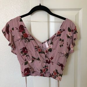 Floral crop top
